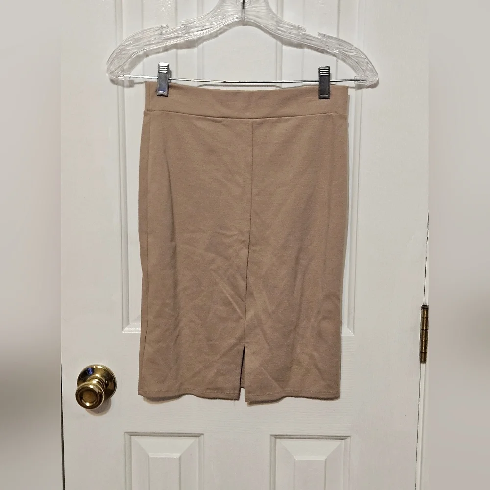 Charlotte Russe crop top and skirt beige.